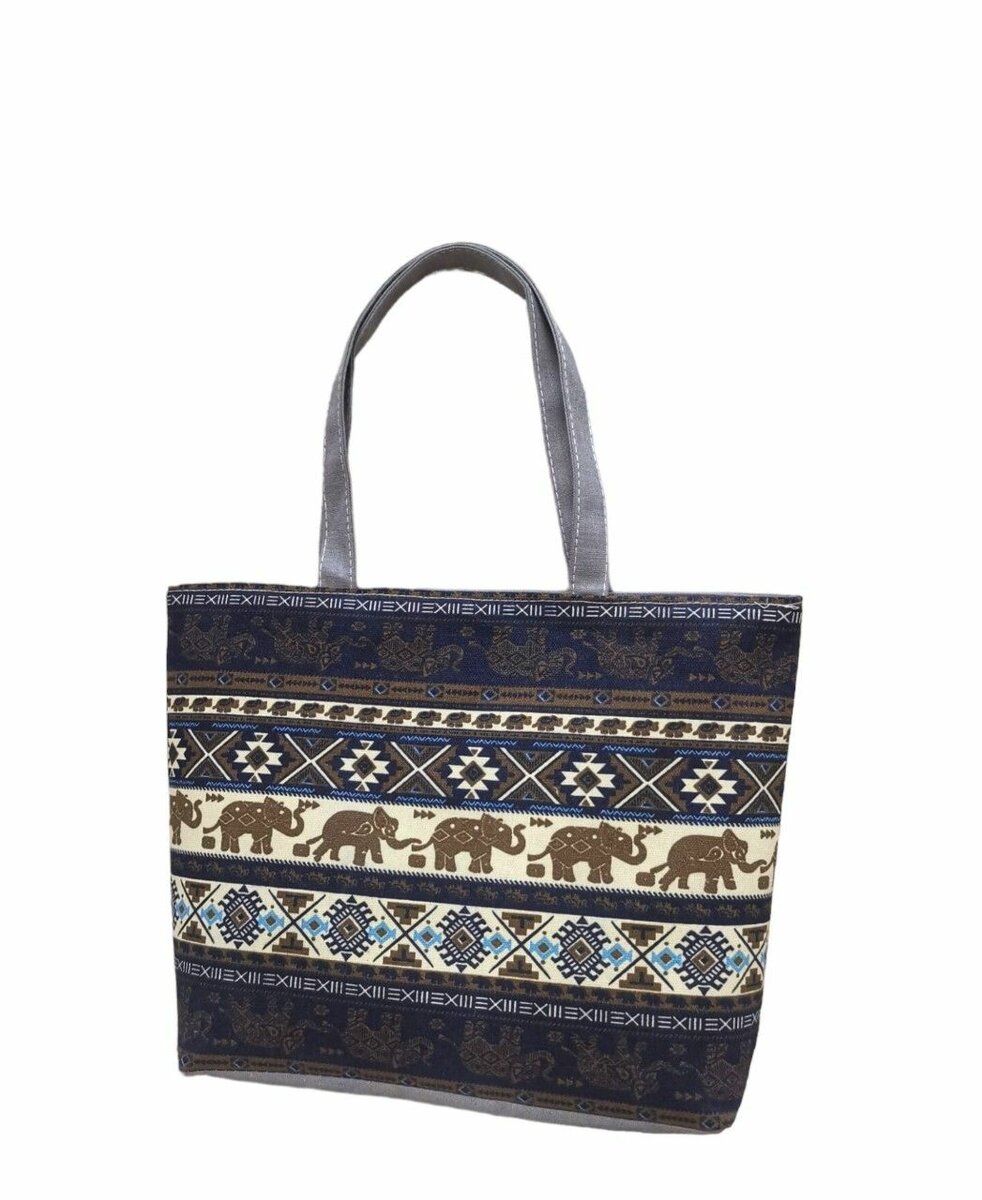 Sac cabas à motif éléphant