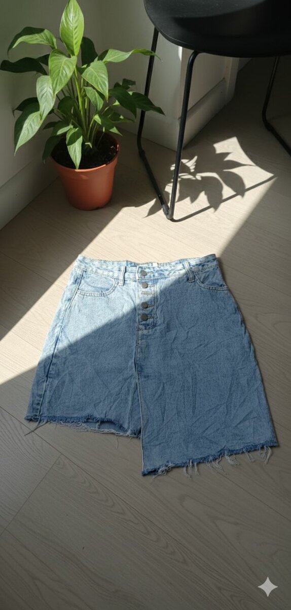 Jupe en jean décontractée