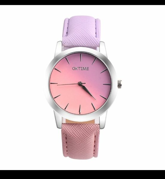 Two-coloured wrist watch.