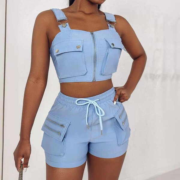 Stretchy 2 piece shorts and shirt