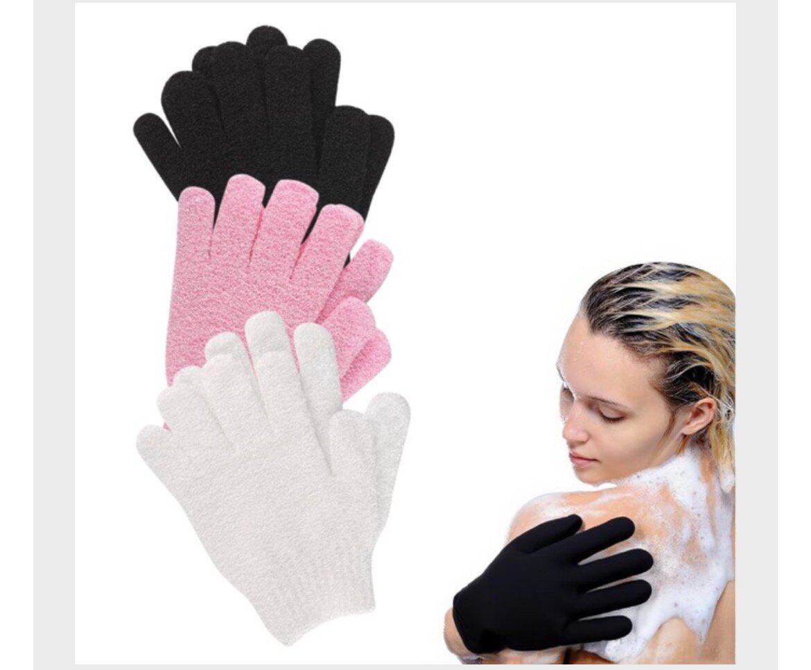 Gants exfoliants de douche