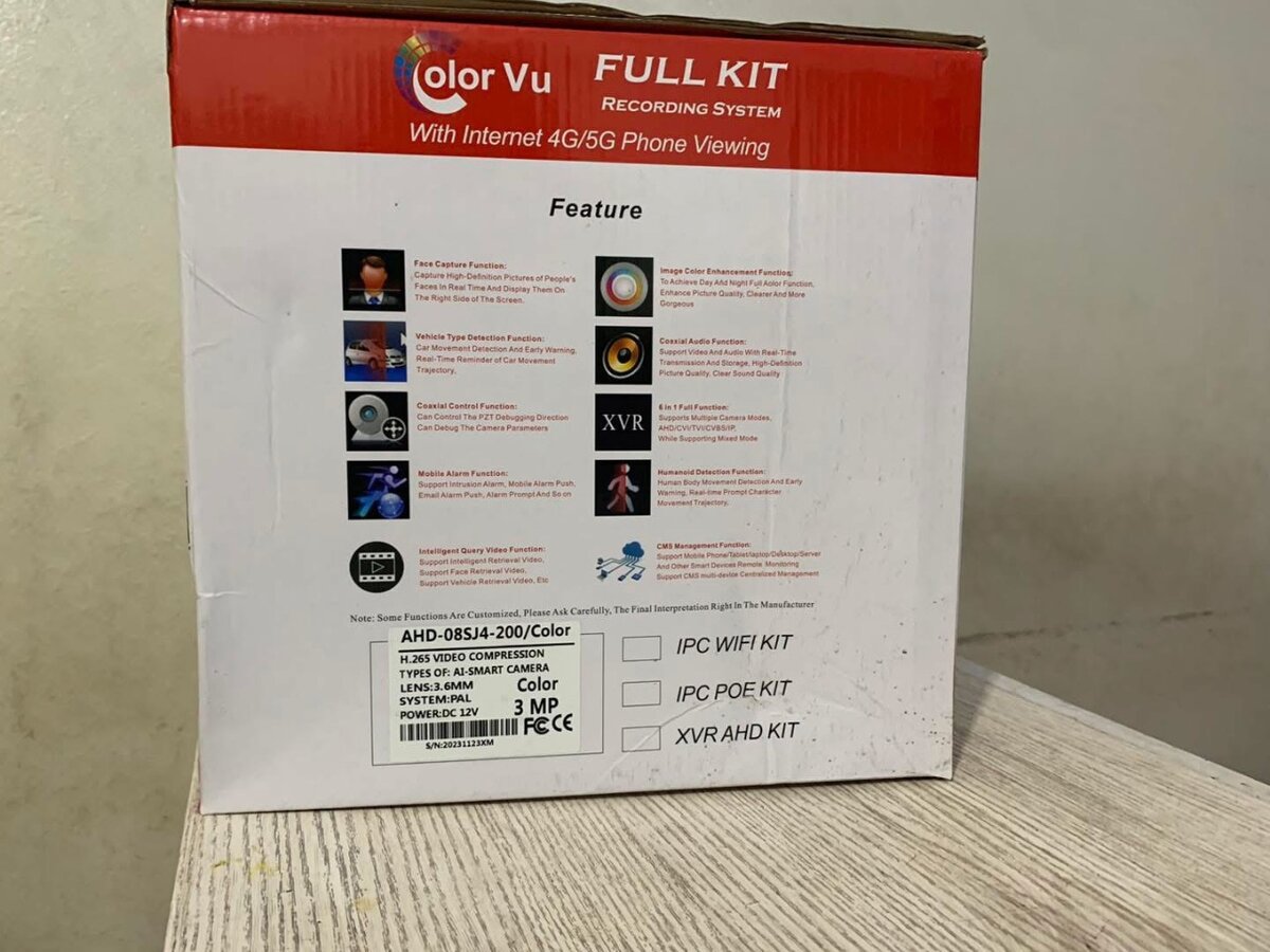 Kit de surveillance Color Vu 4K
