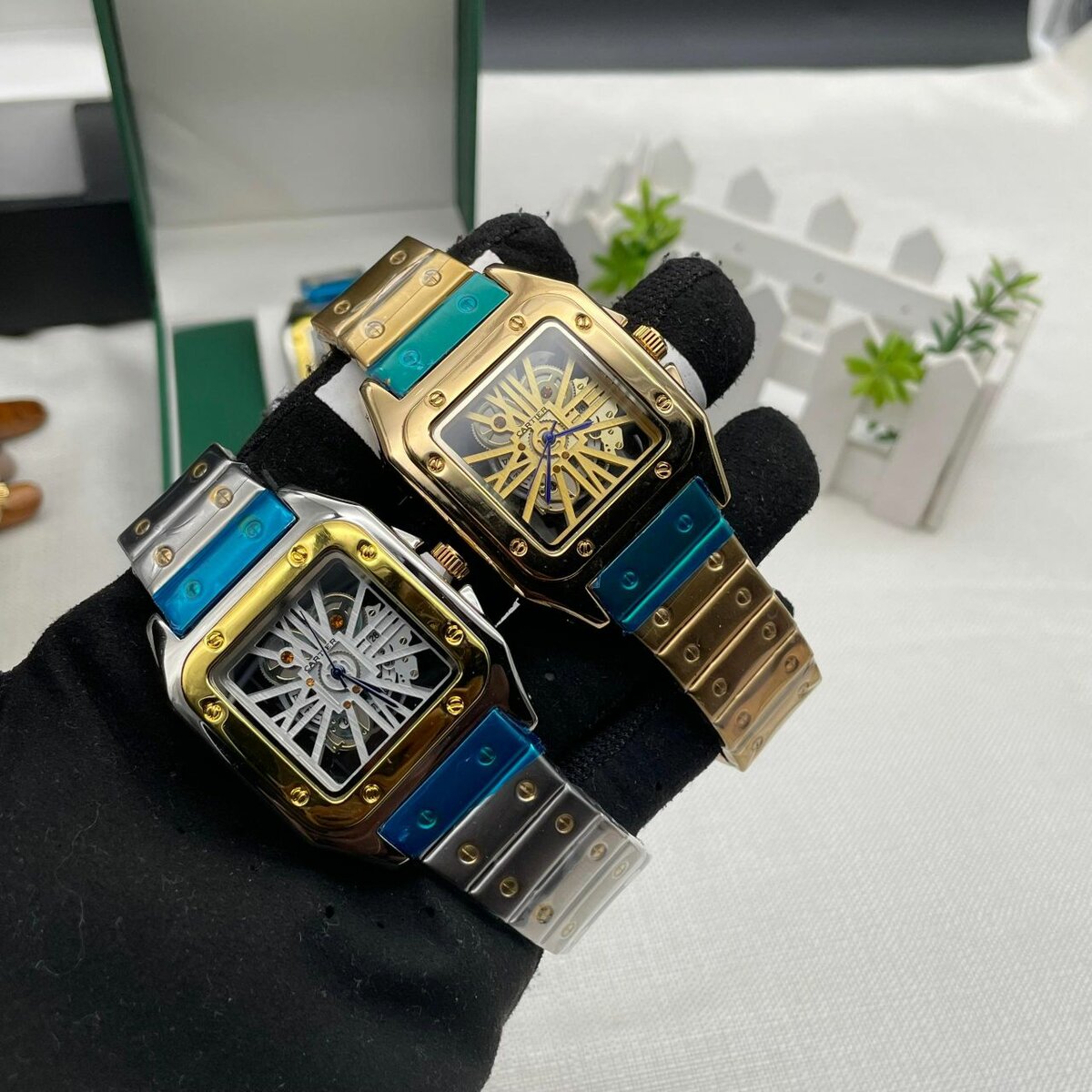 Solid Cartier Chain Watches