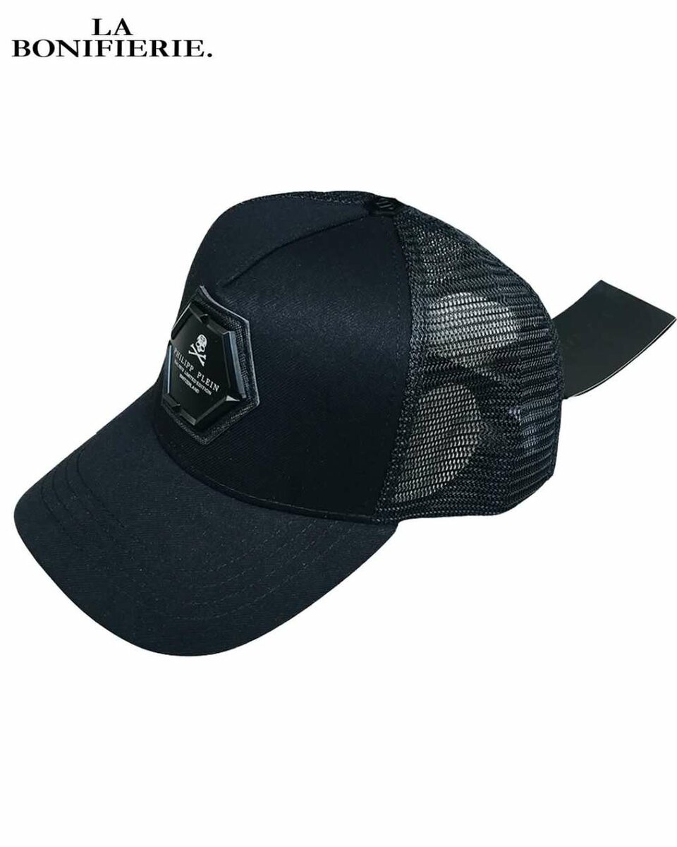Casquette noire en mesh