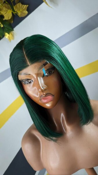 Perruque Bob Verte Chic