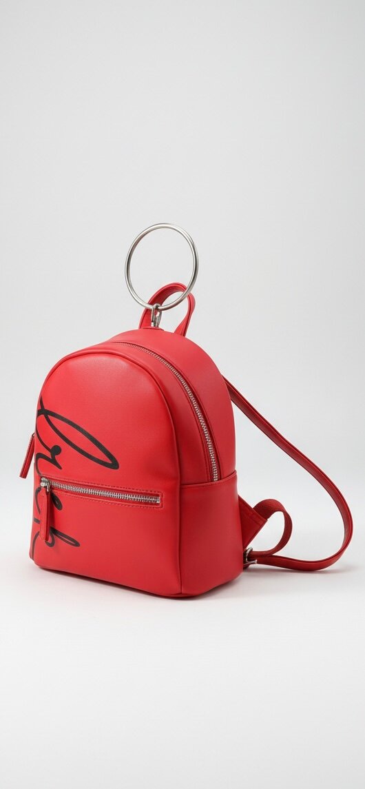 Sac à dos rouge design unique