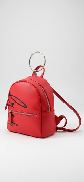 Sac à dos rouge design unique