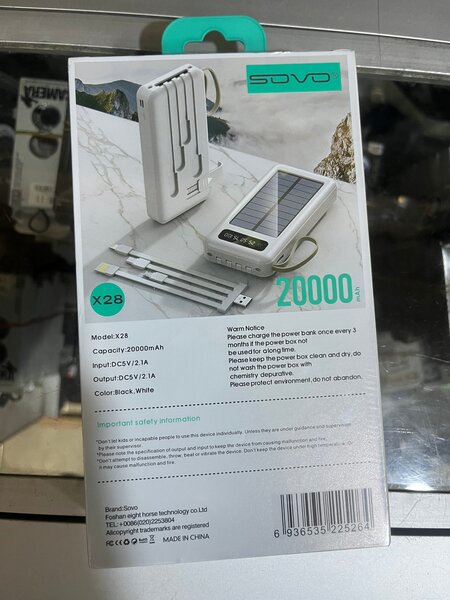 Chargeur Solaire Portable 20000mAh