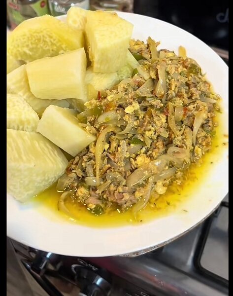 Bouillie D´igname patte D´oeuf