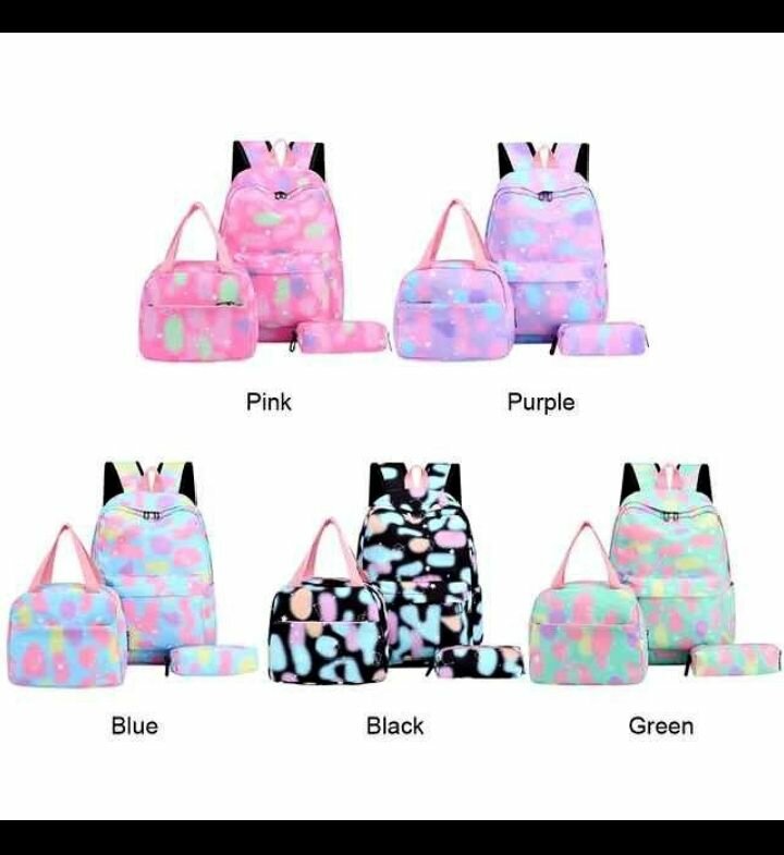 Ensemble Sacs d'École Colorés