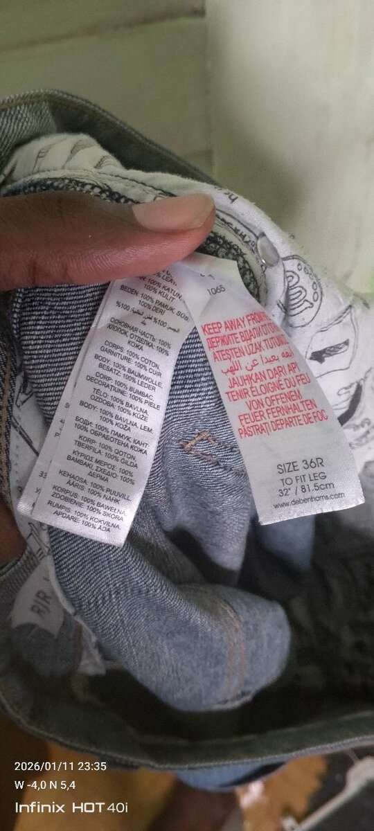 Pantalon Jean Homme Confort