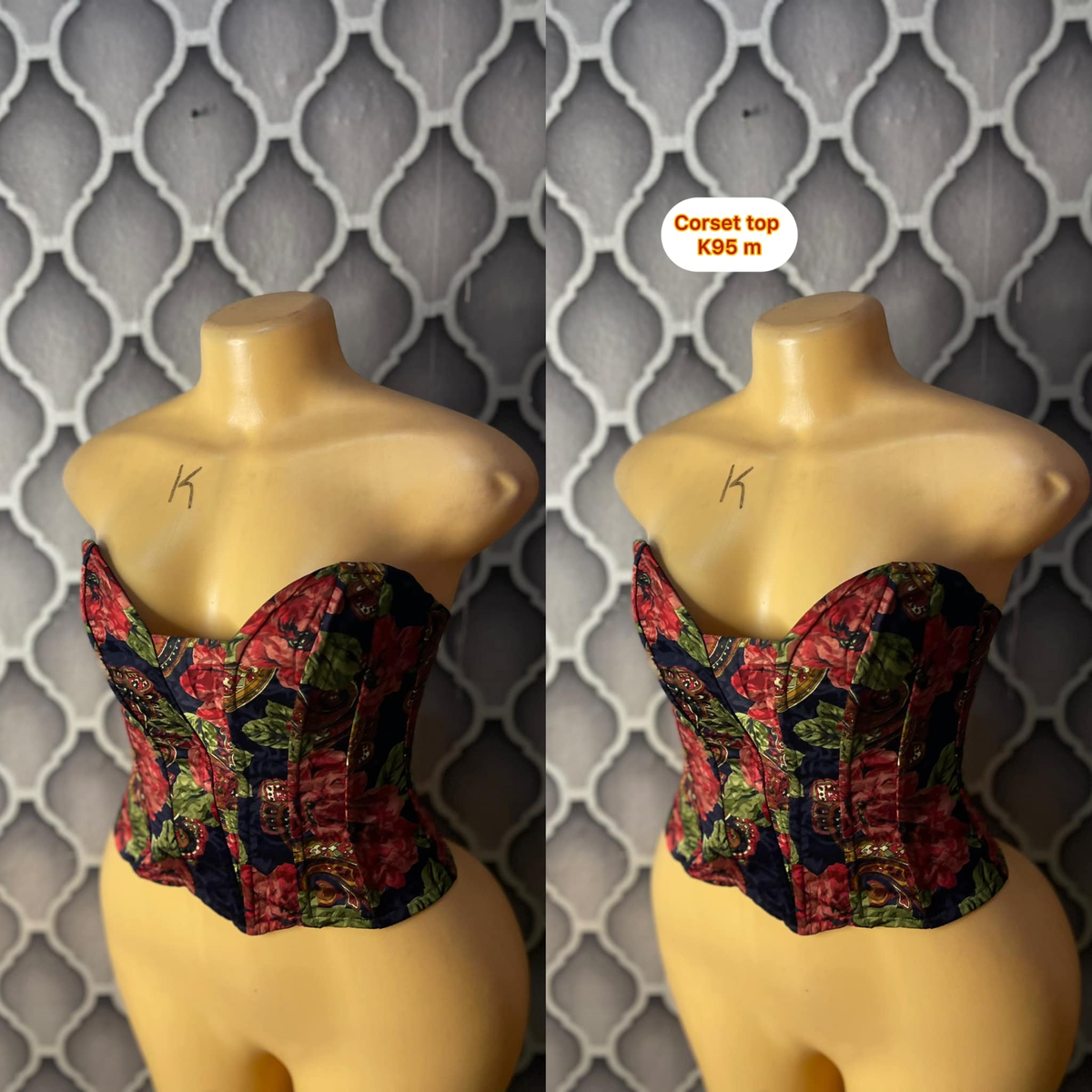 Beautiful thrifted corset tops and tops 