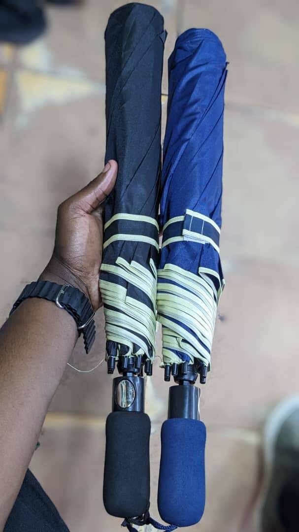 Foldable umbrellas