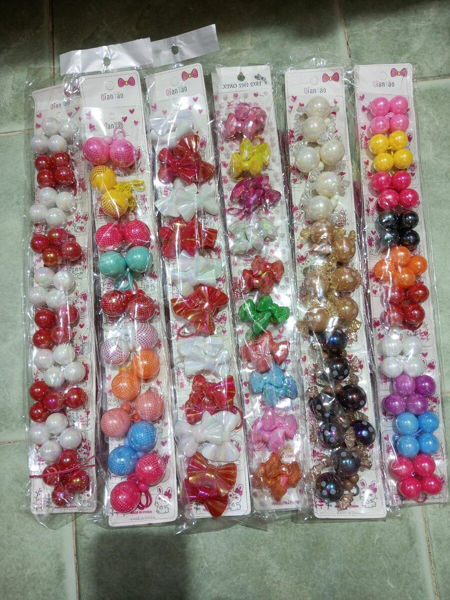 L unité d élastiques  colorés