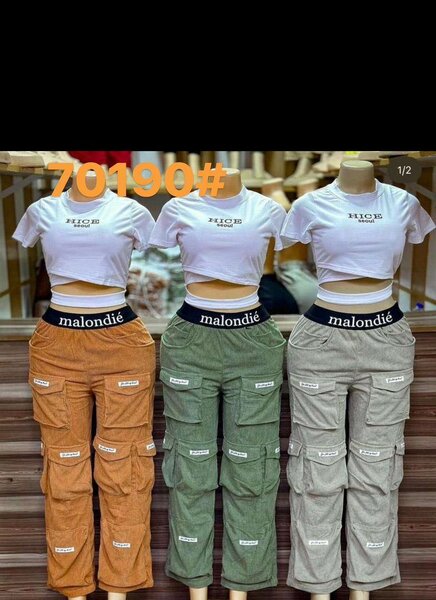 Pantalons cargo tendance