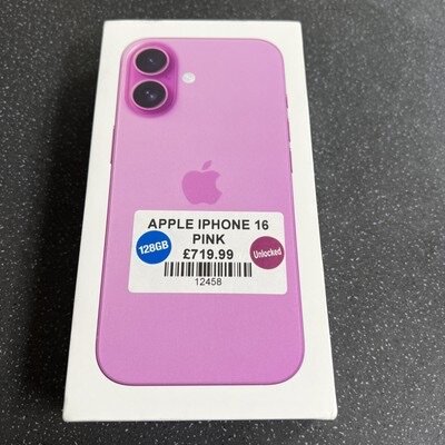 iPhone 16 Rose 128GB Déverrouillé