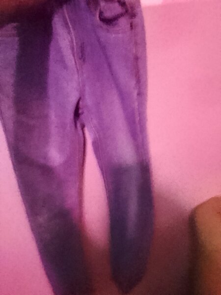 Jean femme violet tendance