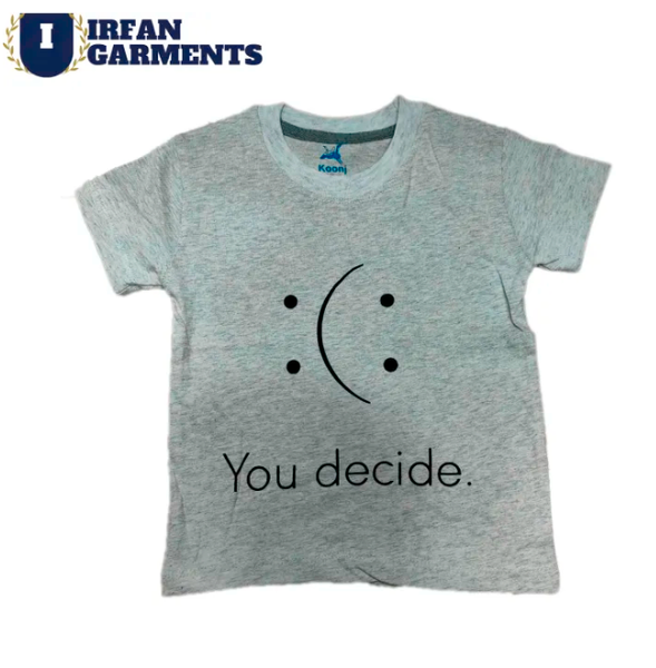 Summer Cotton Jersey Printed Round Neck T-shirt For Boys And Girls 