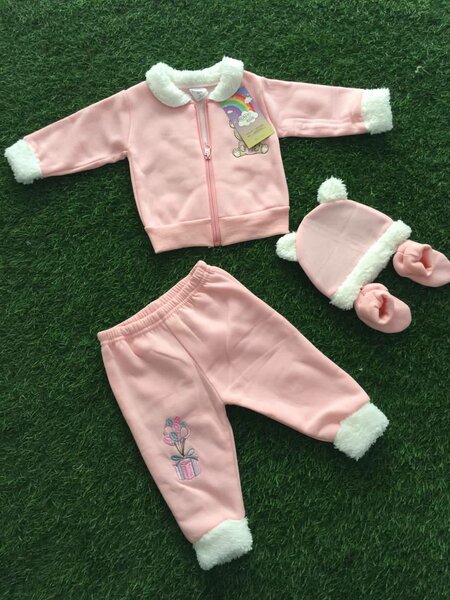 Warm 4-Piece Suits pink