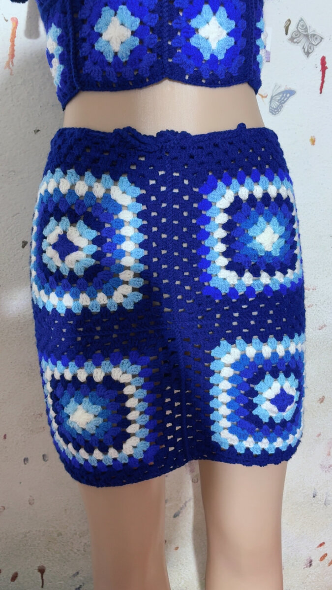 Tenue crochet deux pièces femme