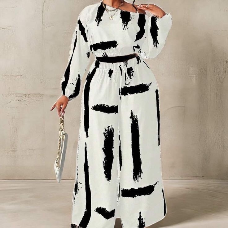 Ensemble deux pièces à motifs