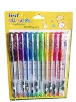 Pack of 12 Glitter Pens | Glitter Pens for Kids, youngsters and Artists | Glitter Pens for School and Office Supplies