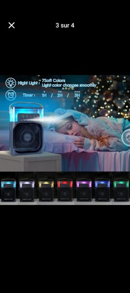 Purificateur d'air portable avec veilleuse