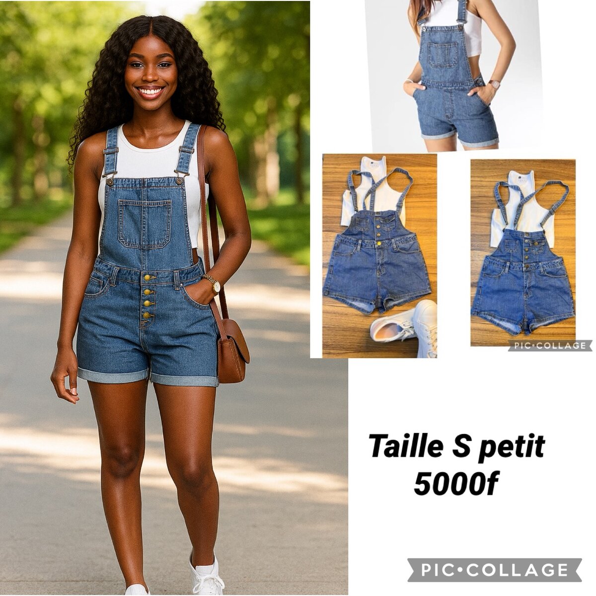 Combinaison en jean femme