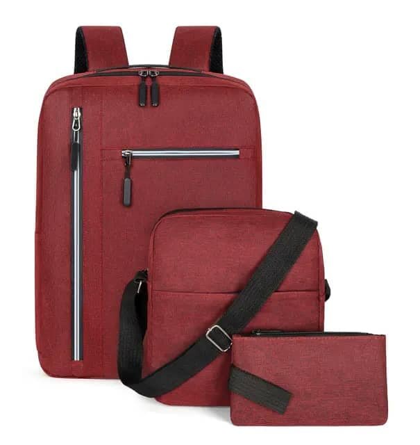Set 3 in 1 backpack+bag+wallet