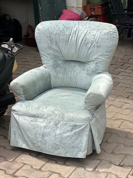 Plush Velvet Armchair