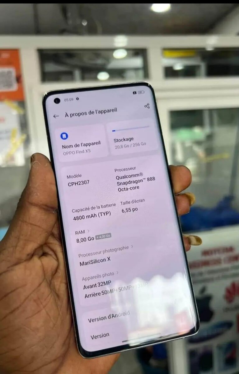 Smartphone Android Edge 5G