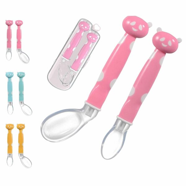 Baby Soft Silicone Spoon with Storage Box