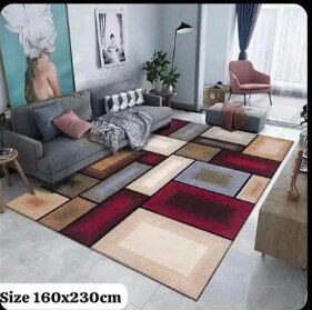 Beautiful and cozy patterned carpet