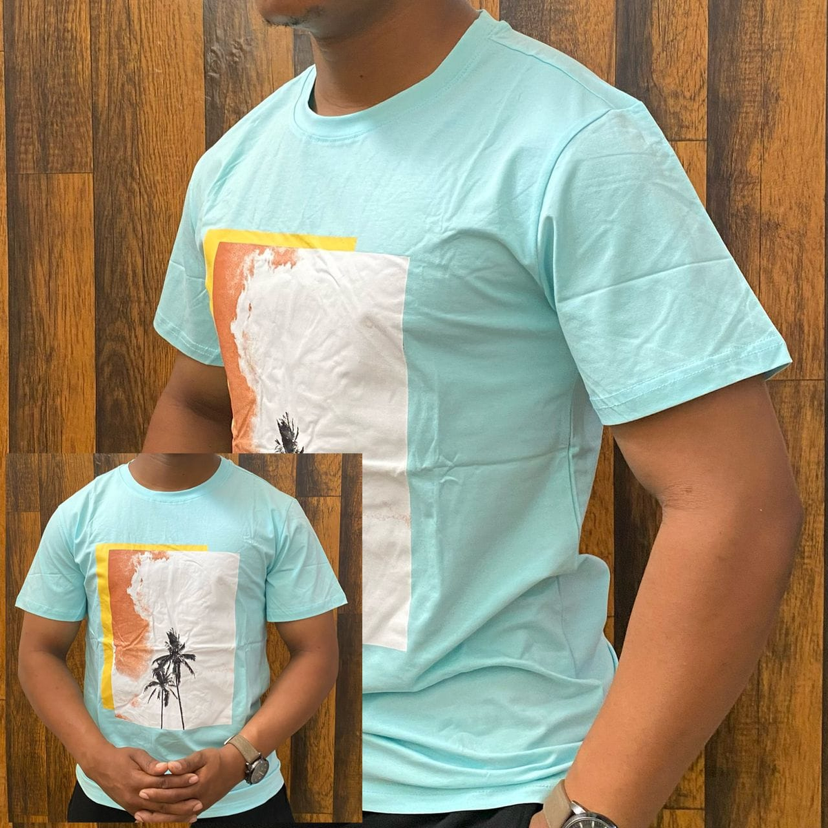 T-shirt turquoise