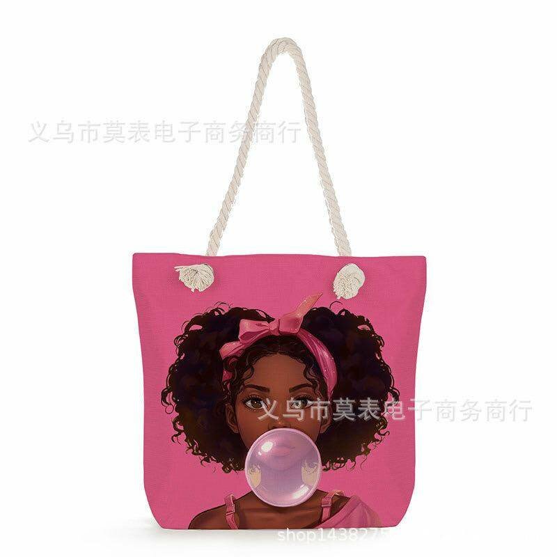 Lollipop Girl Tote Bags