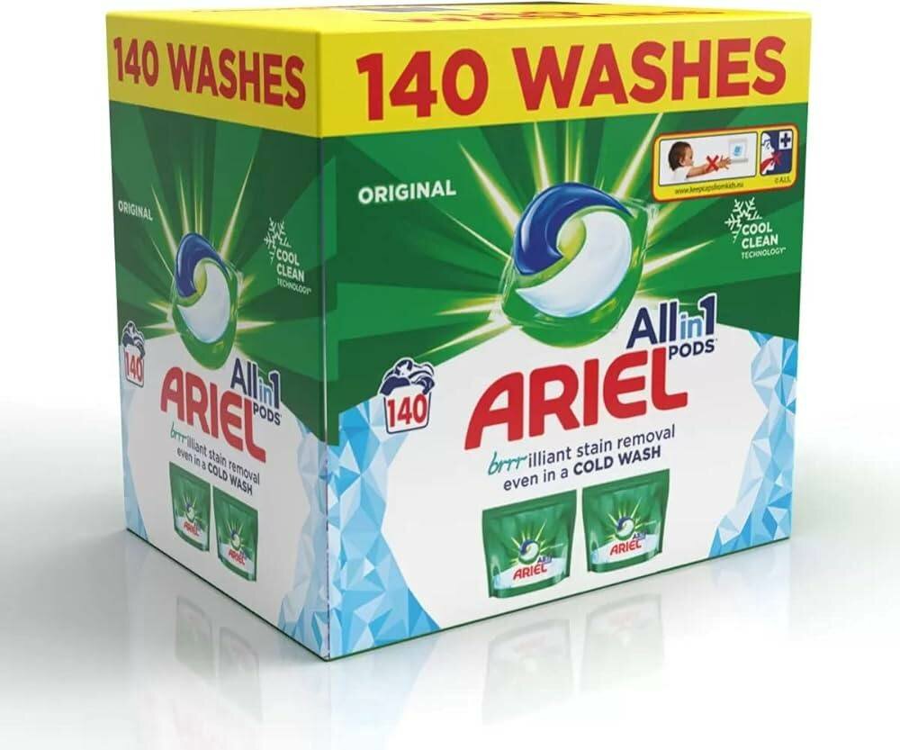 Ariel automatic washing pods 140 washes
