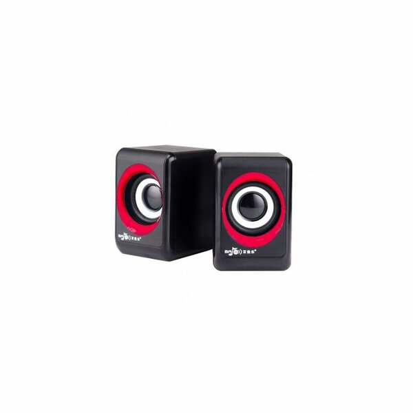 Mini Haut-Parleur Pour Ordinateur Double USB 2.0 - Noir