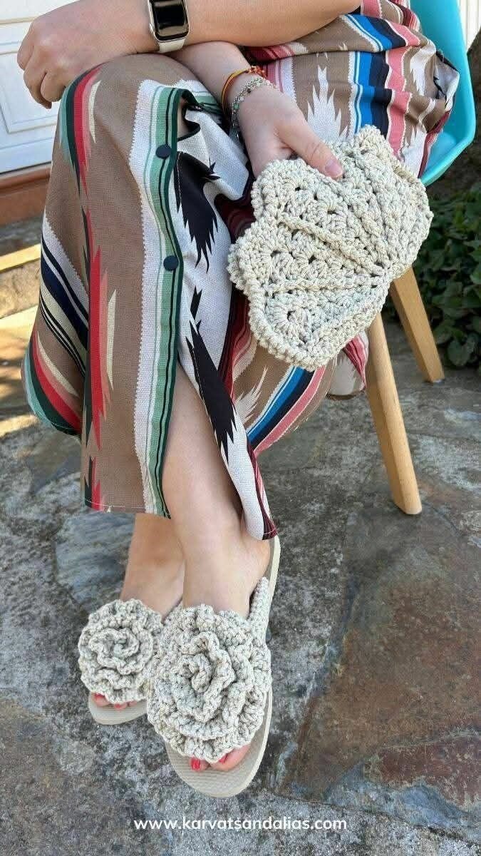 Sandales crochet élégantes