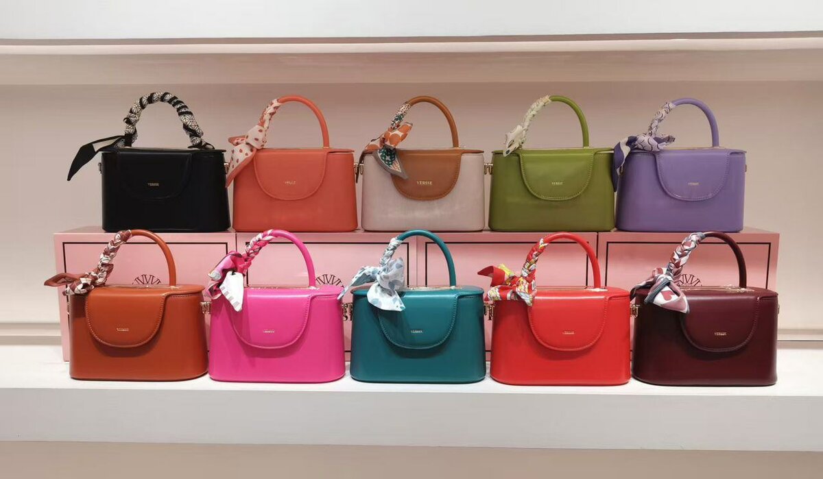 Sac à main élégant multicolore