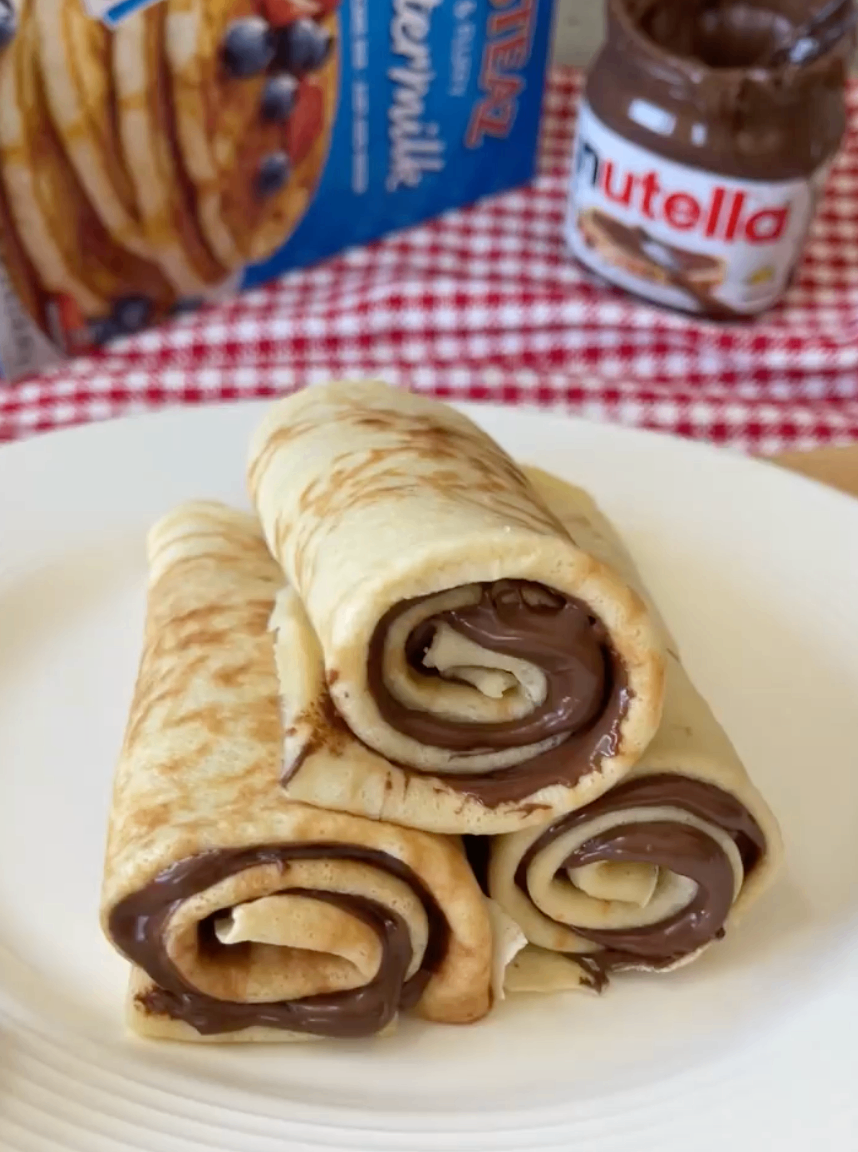 Crêpes au Nutella gourmandes