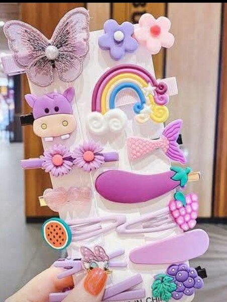 Barrettes colorées pour enfants