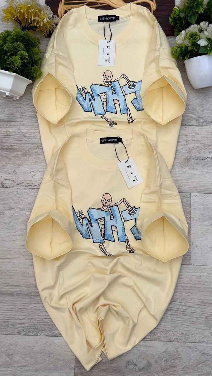 T-shirt en coton blanc casual