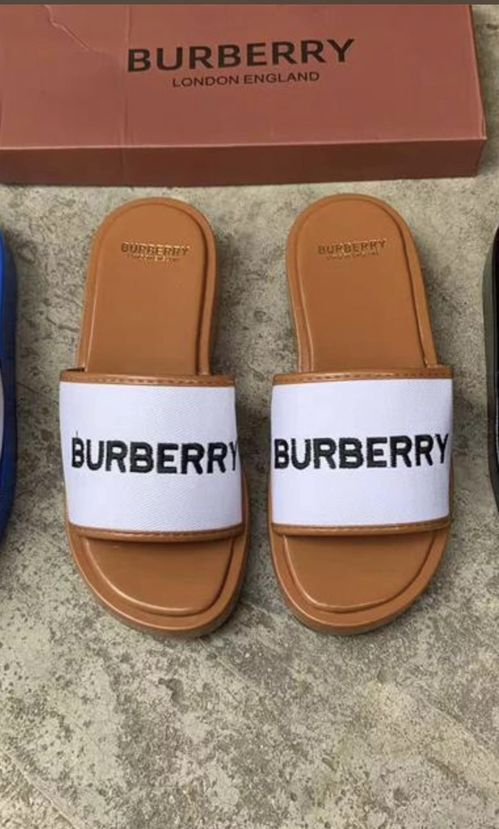 Chaussure brun blanc