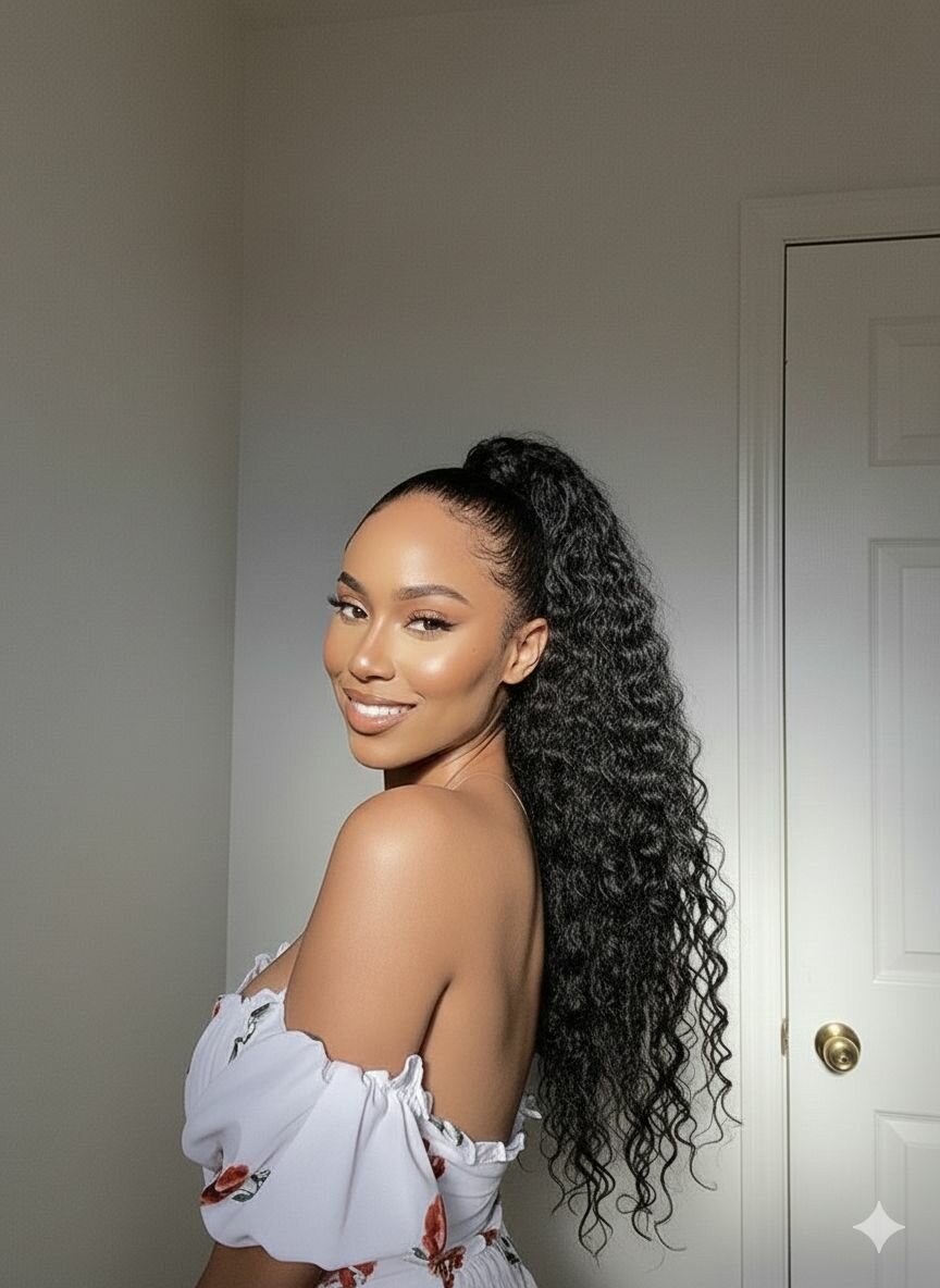 Postiche bouclée L28