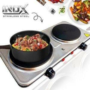 Plaque de cuisson électrique double