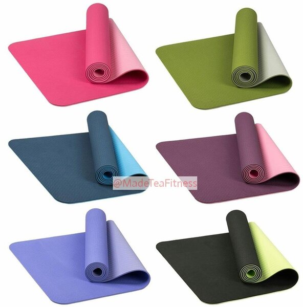 Double sided yoga mat