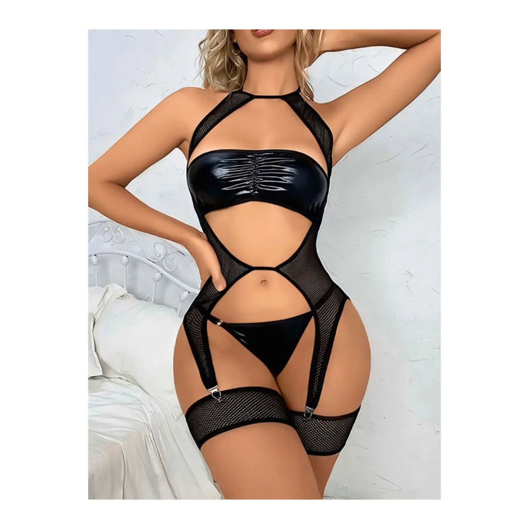 Ensemble sexy en dentelle noire