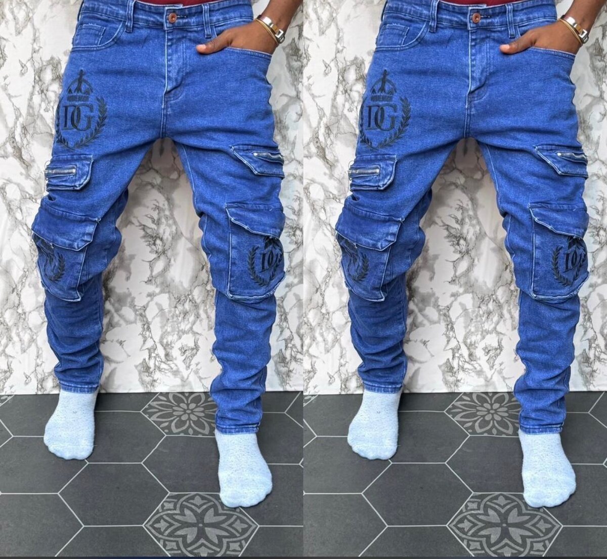 Jeans cargo pour hommes modernes