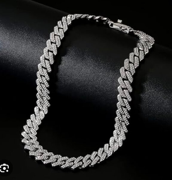 Chaîne en acier incrustée