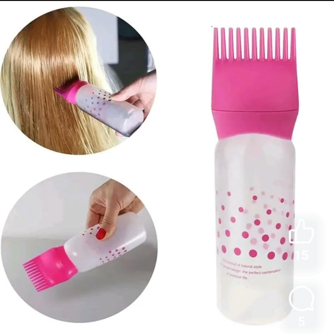 Bouteille Applicatrice Peigne Cheveux
